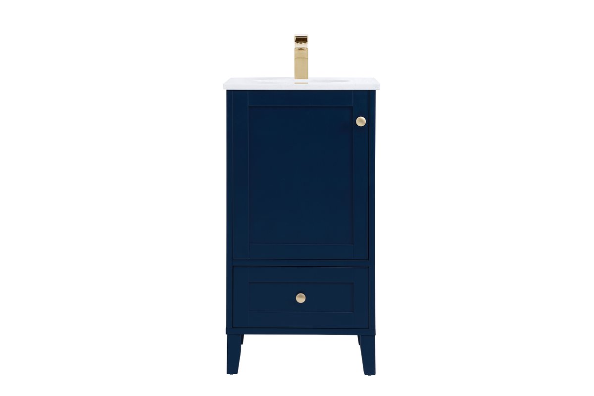 VF18018BL 18" Single Bathroom Vanity in Blue