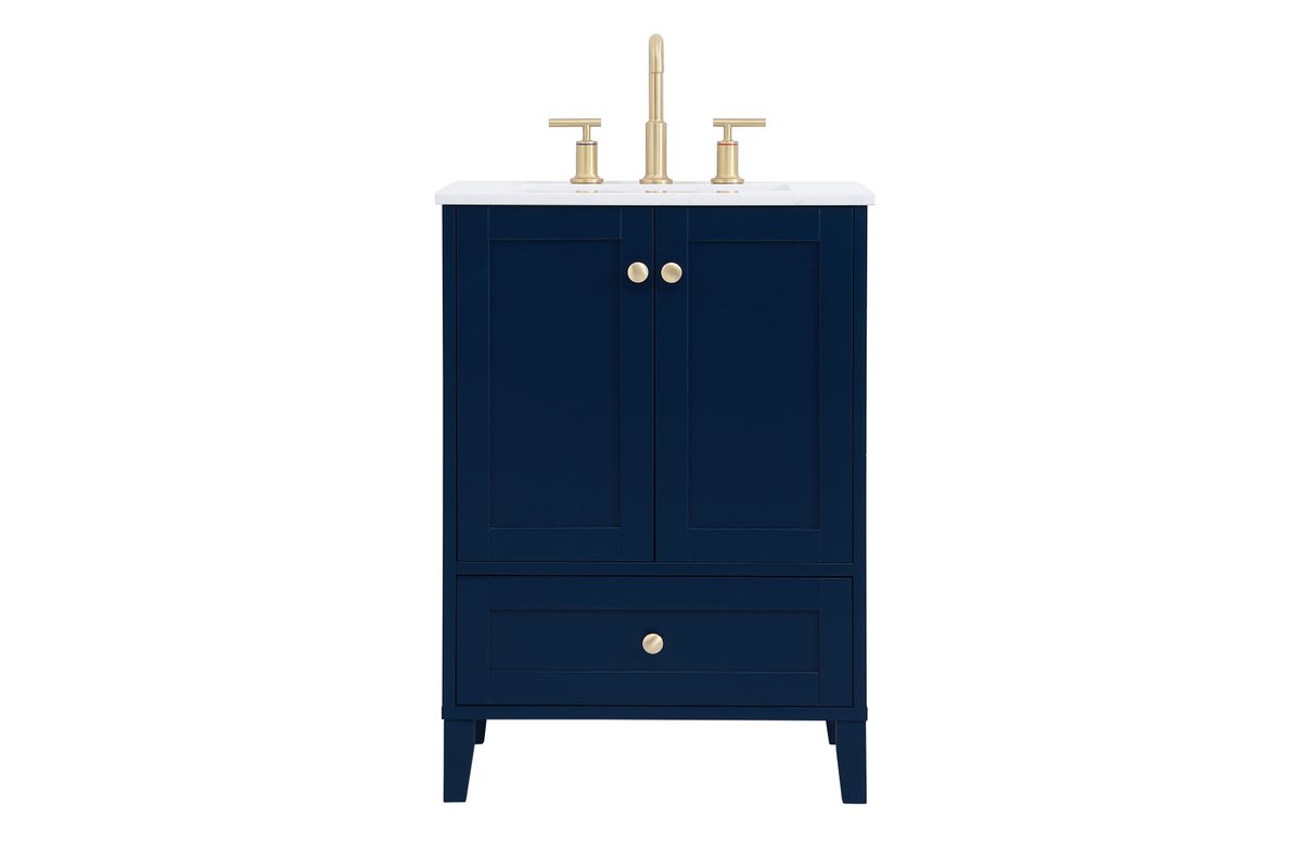 VF18024BL 24" Single Bathroom Vanity in Blue