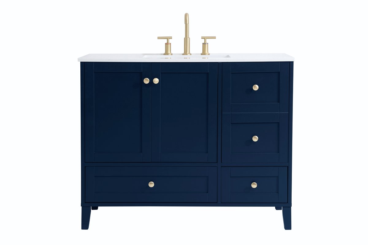 VF18042BL 42" Single Bathroom Vanity in Blue