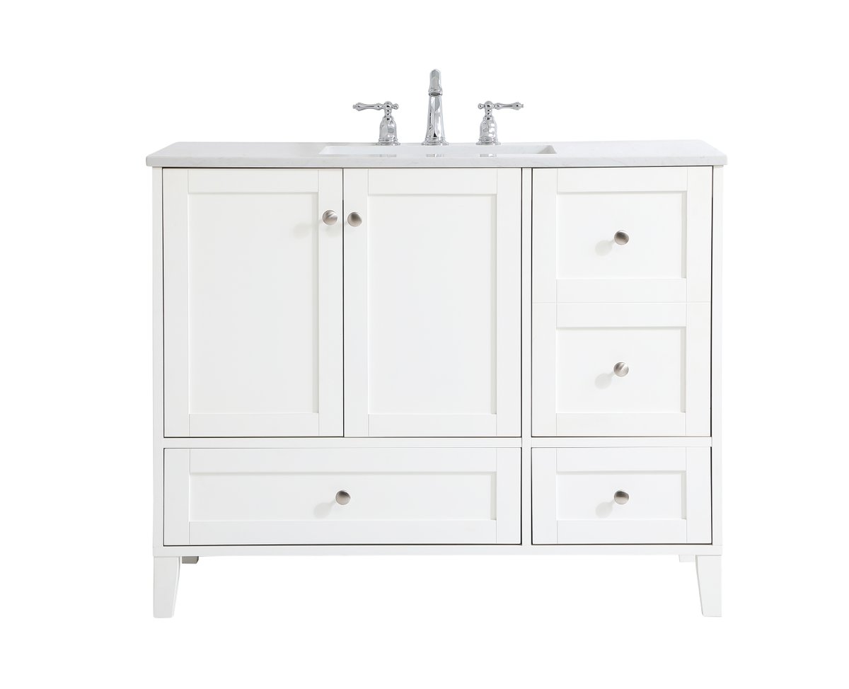 VF18042WH 42" Single Bathroom Vanity in White