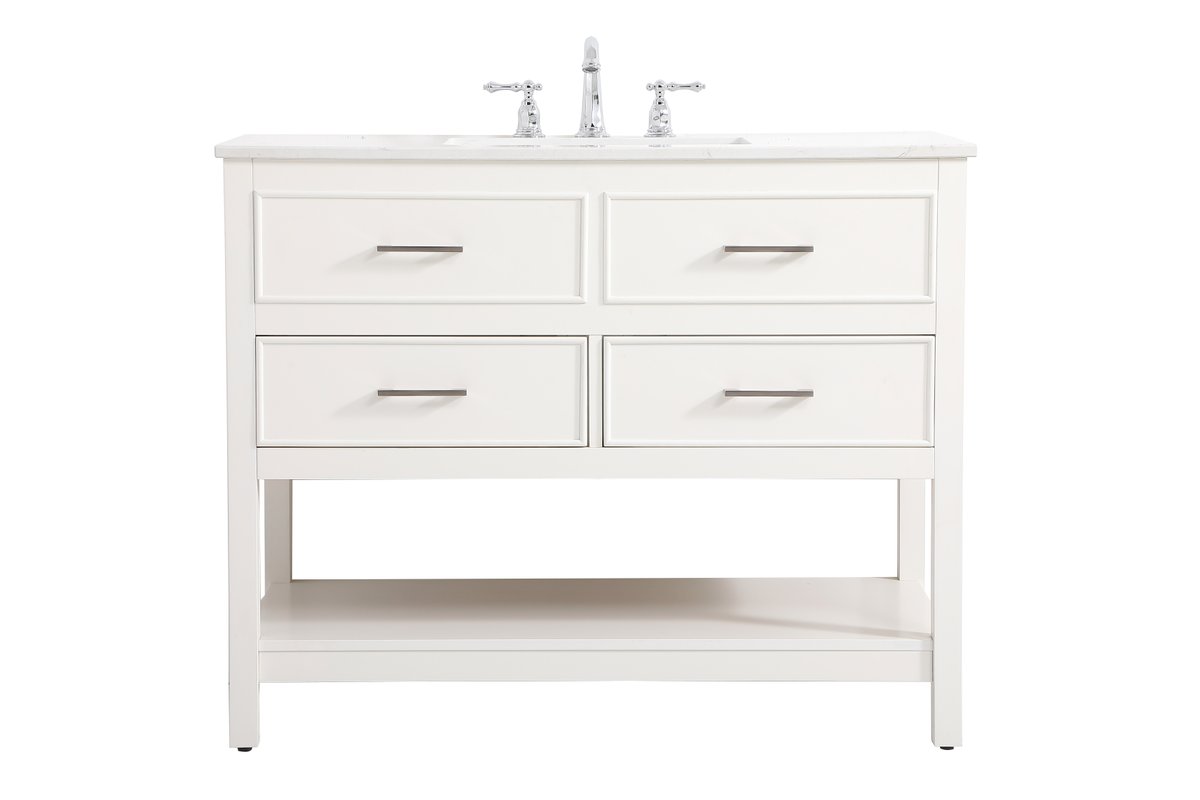 VF19042WH 42" Single Bathroom Vanity in White