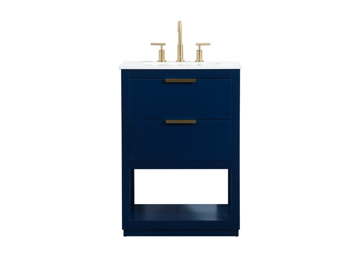 VF19224BL 24" Single Bathroom Vanity in Blue