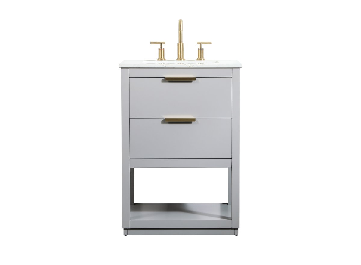 VF19224GR 24" Single Bathroom Vanity in Grey
