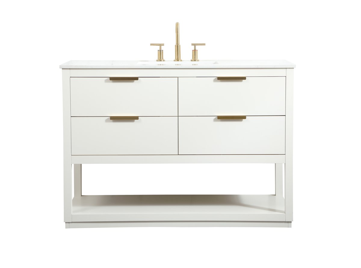 VF19248WH 48" Single Bathroom Vanity in White