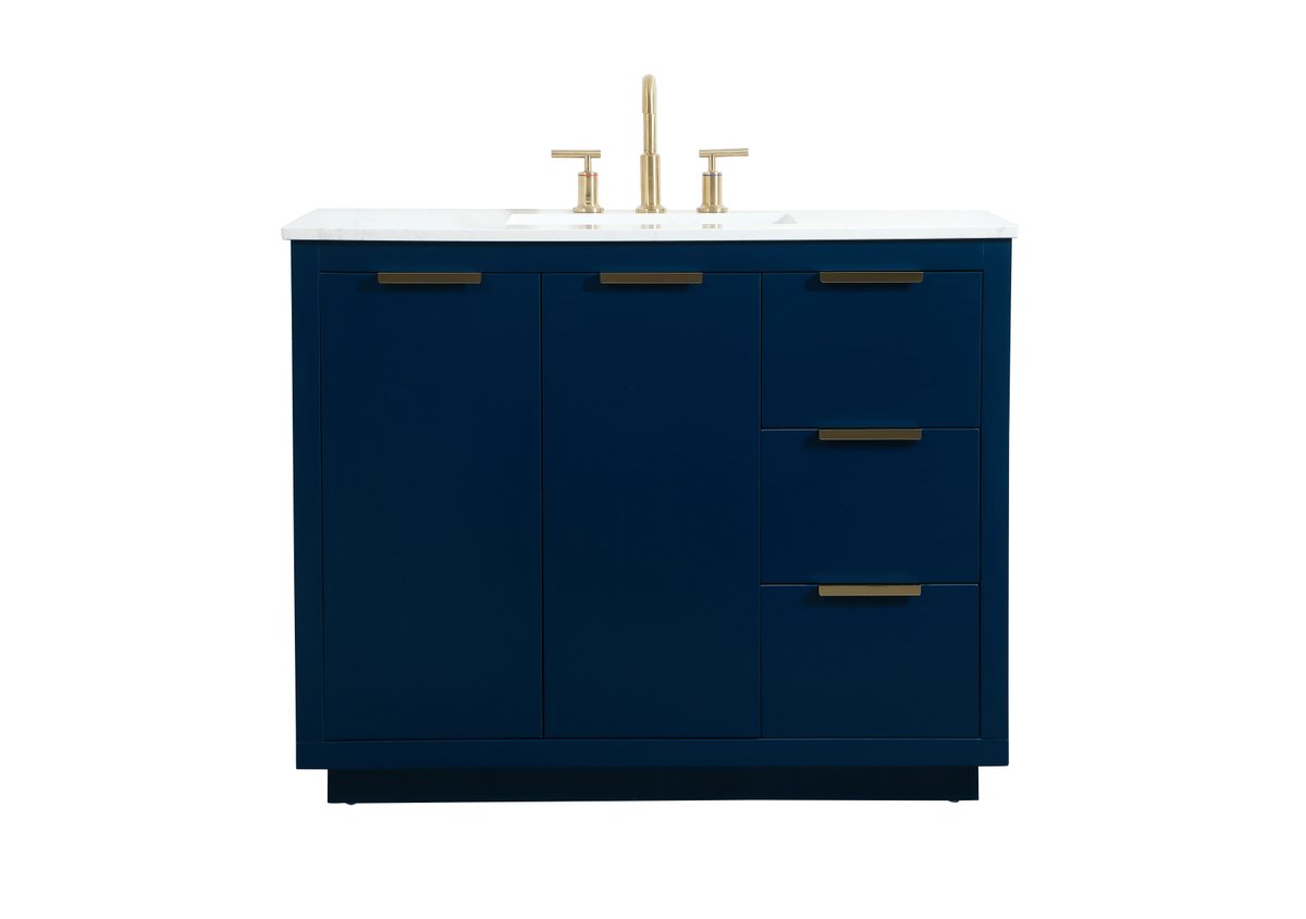 VF19442BL 42" Single Bathroom Vanity in Blue