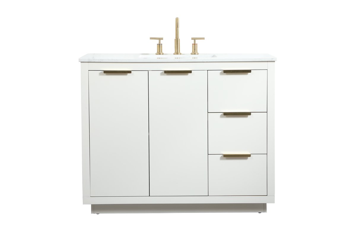 VF19442WH 42" Single Bathroom Vanity in White