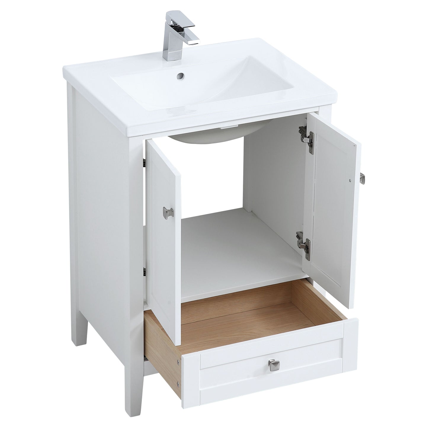 VF-2001 24" Single Bathroom Vanity Set in White
