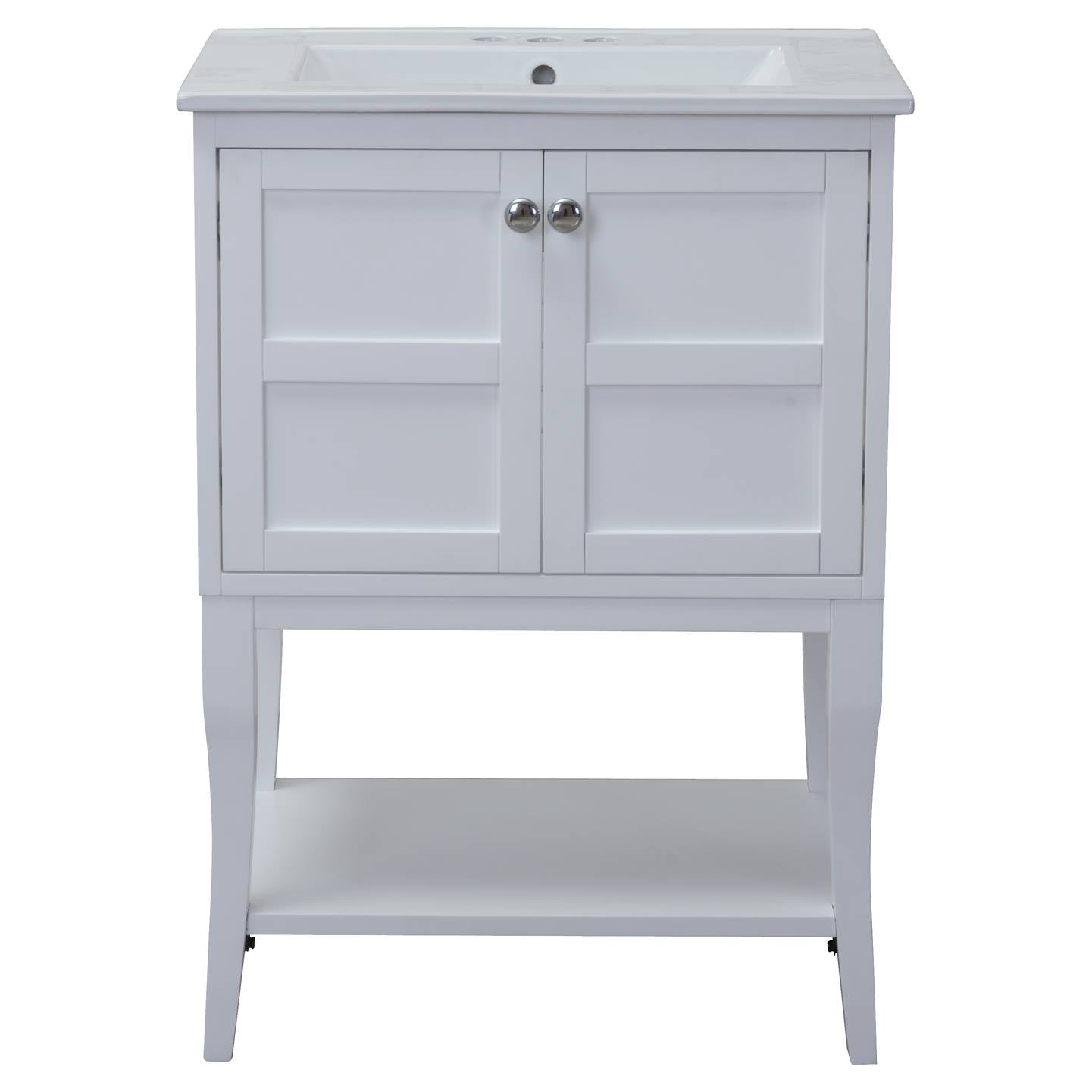 VF2100 24" Single Bathroom Vanity Set in White