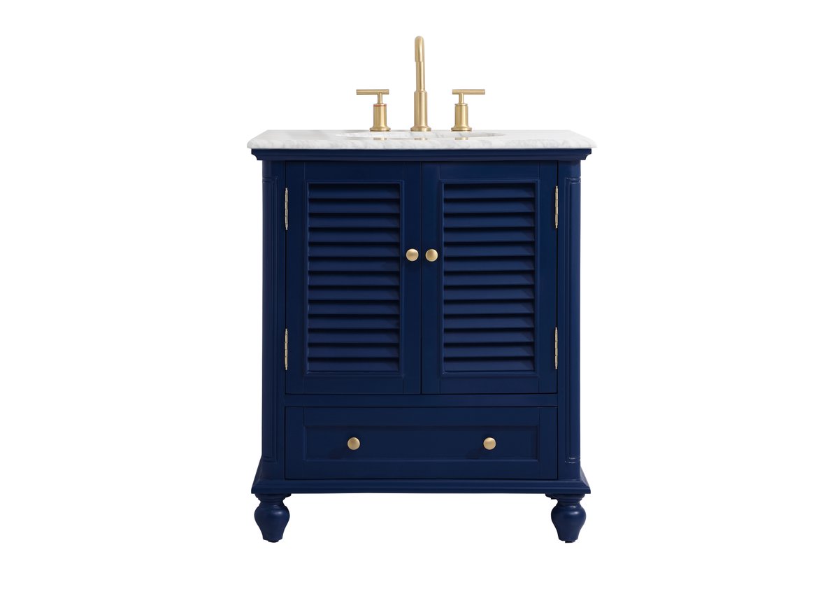 VF30530BL 30" Single Bathroom Vanity in Blue