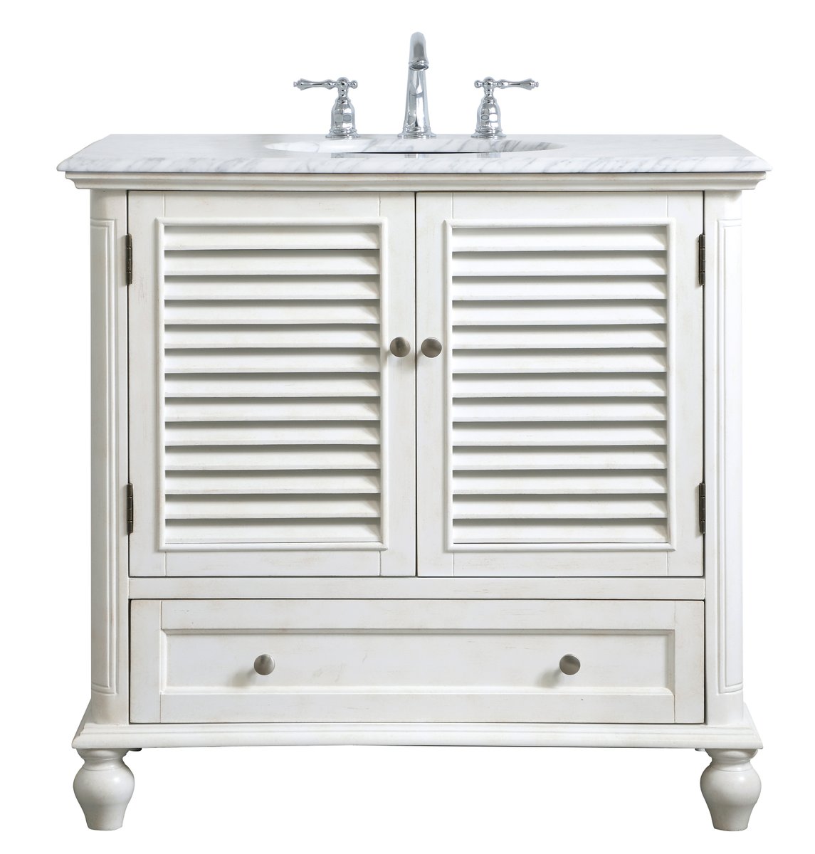 VF30536AW 36" Single Bathroom Vanity in Antique White