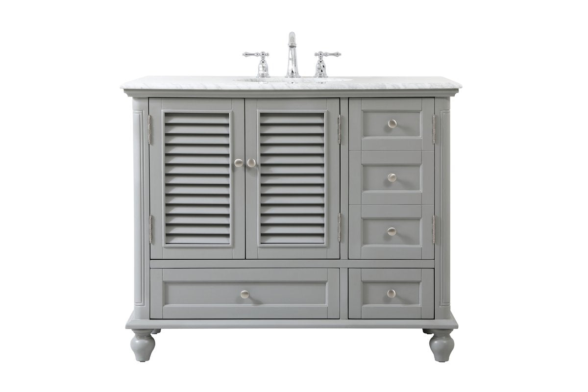 VF30542GR 42" Single Bathroom Vanity in Grey