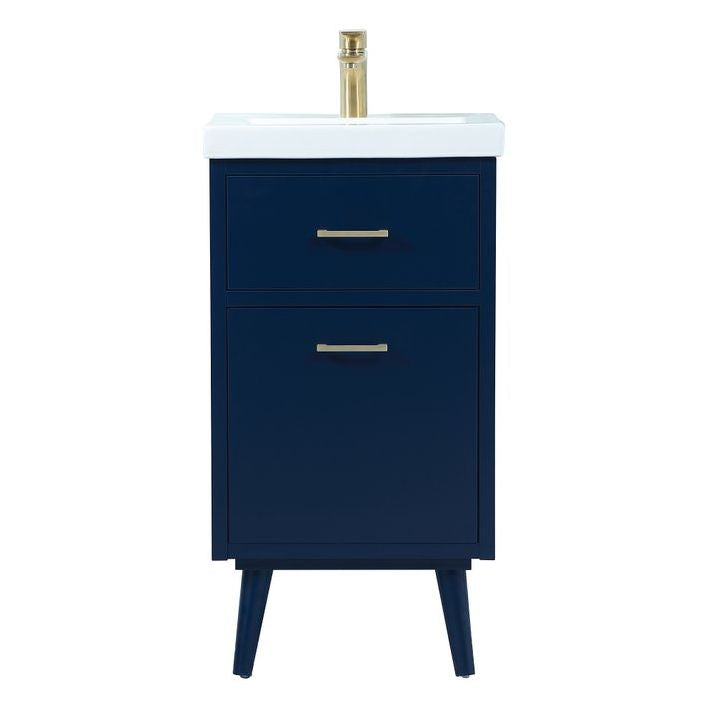 VF41018MBL 18" Bathroom Vanity in Blue