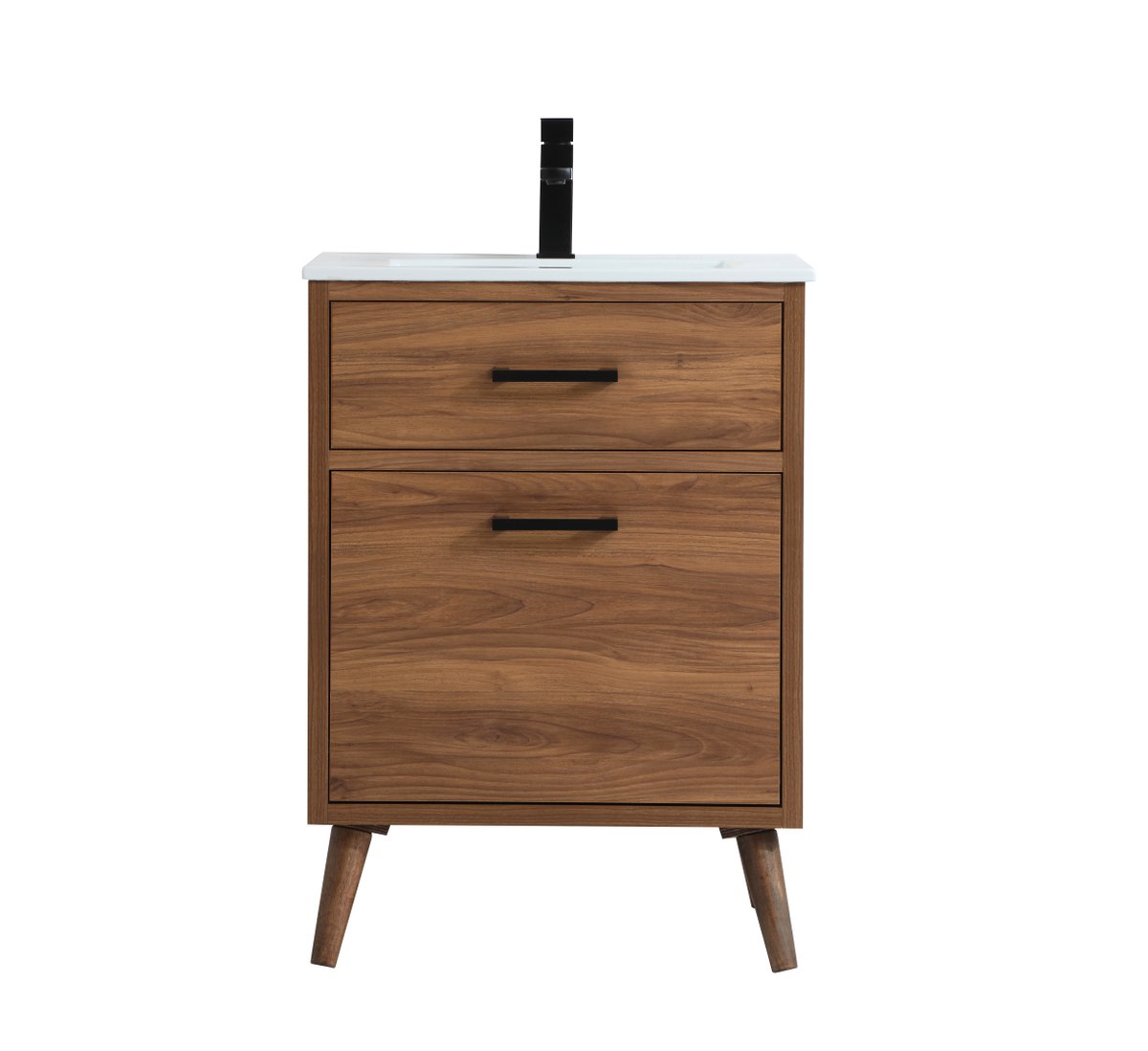 VF41024WB 24" Bathroom Vanity in Walnut Brown