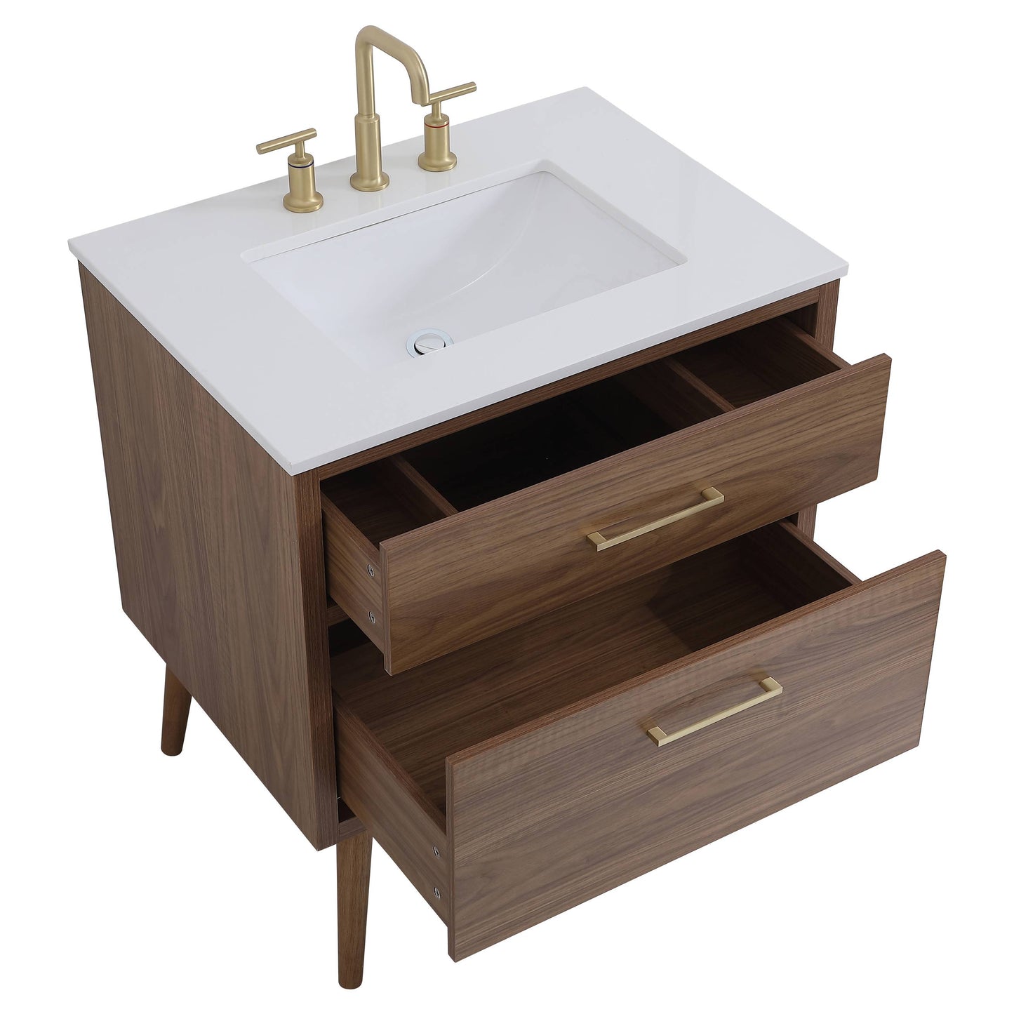 VF41030WB 30" Bathroom Vanity in Walnut Brown