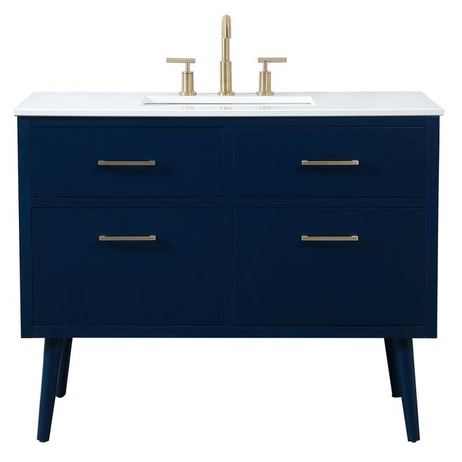 VF41042MBL 42" Bathroom Vanity in Blue