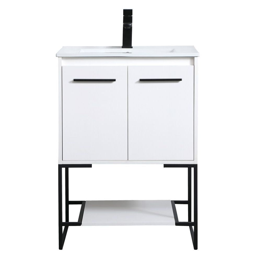 VF42024WH 24" Single Bathroom Vanity in White
