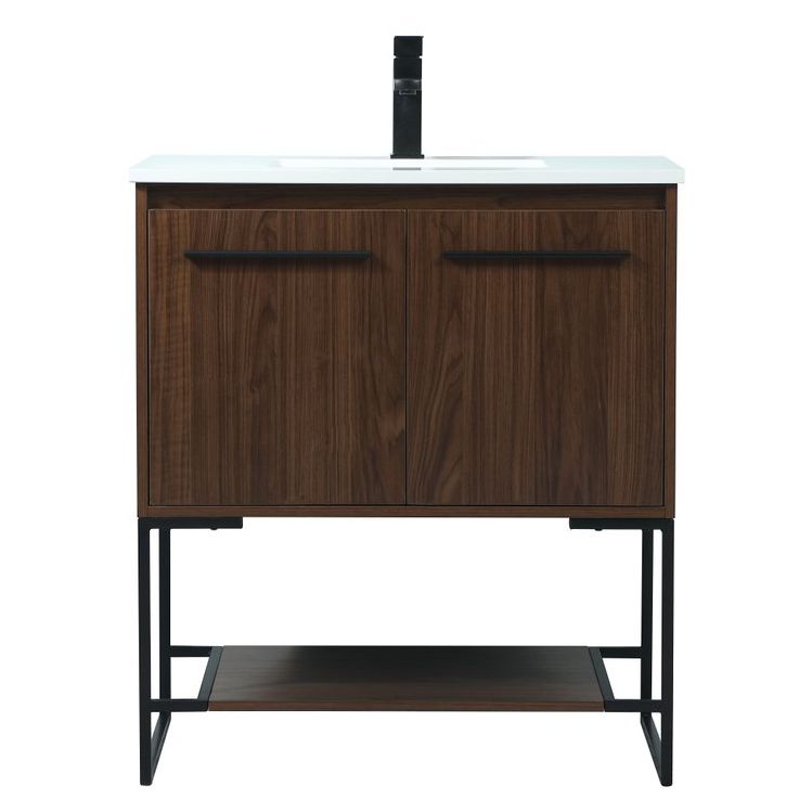 VF42530MWT 30" Single Bathroom Vanity in Walnut