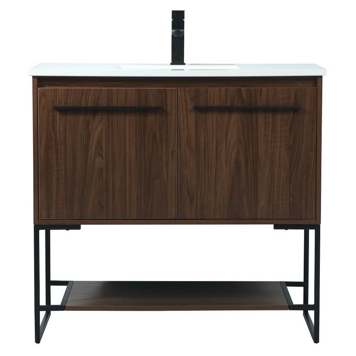 VF42536MWT 36" Single Bathroom Vanity in Walnut