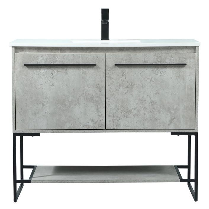 VF42540MCG 40" Single Bathroom Vanity in Concrete Grey