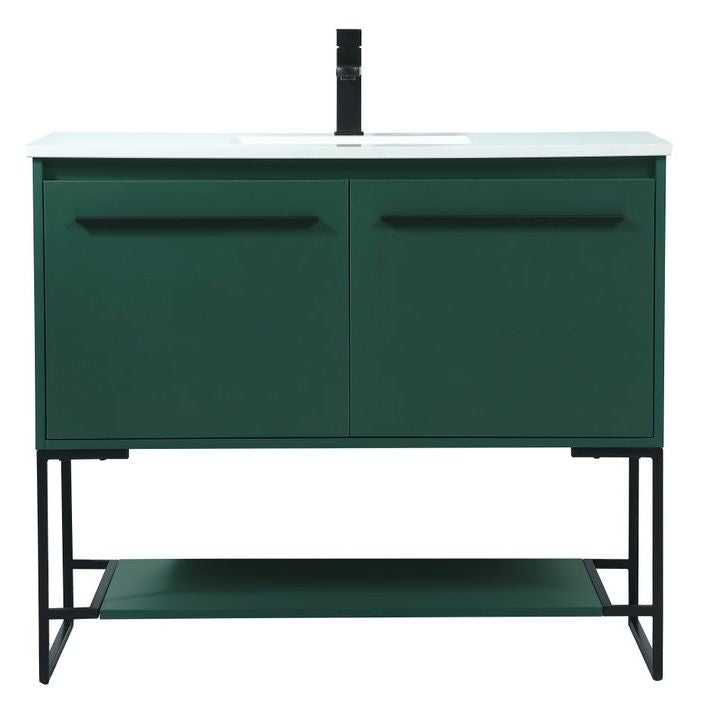 VF42540MGN 40" Single Bathroom Vanity in Green