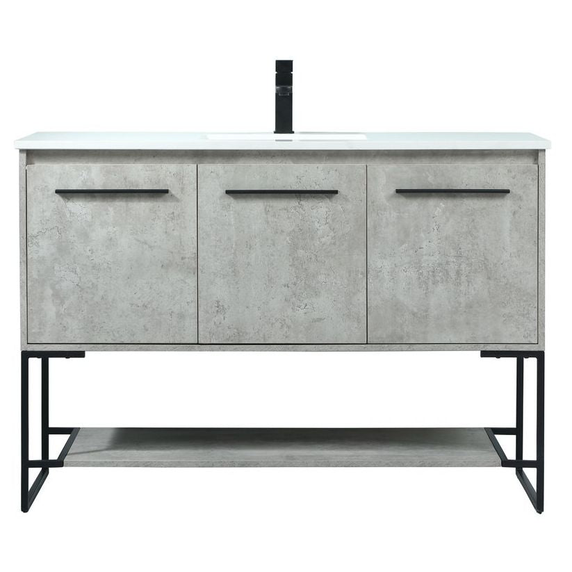 VF42548MCG 48" Single Bathroom Vanity in Concrete Grey