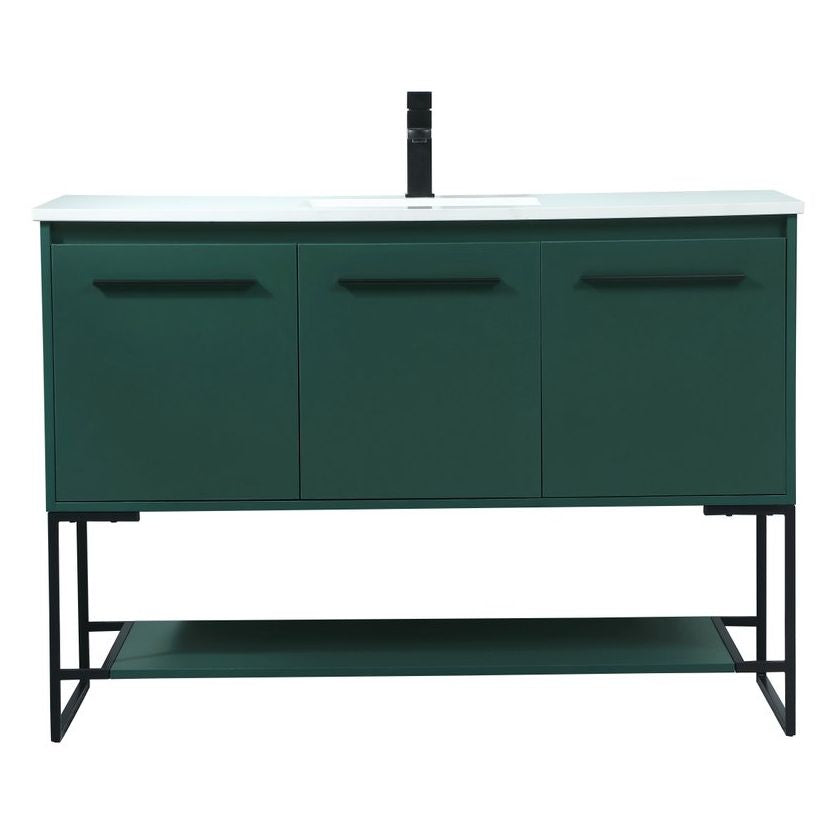 VF42548MGN 48" Single Bathroom Vanity in Green
