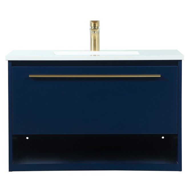 VF43530MBL 30" Single Bathroom Vanity in Blue