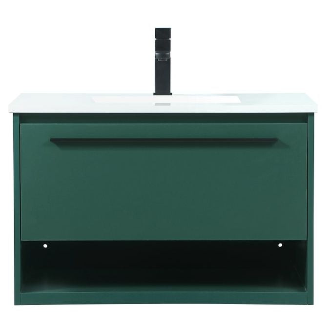 VF43530MGN 30" Single Bathroom Vanity in Green