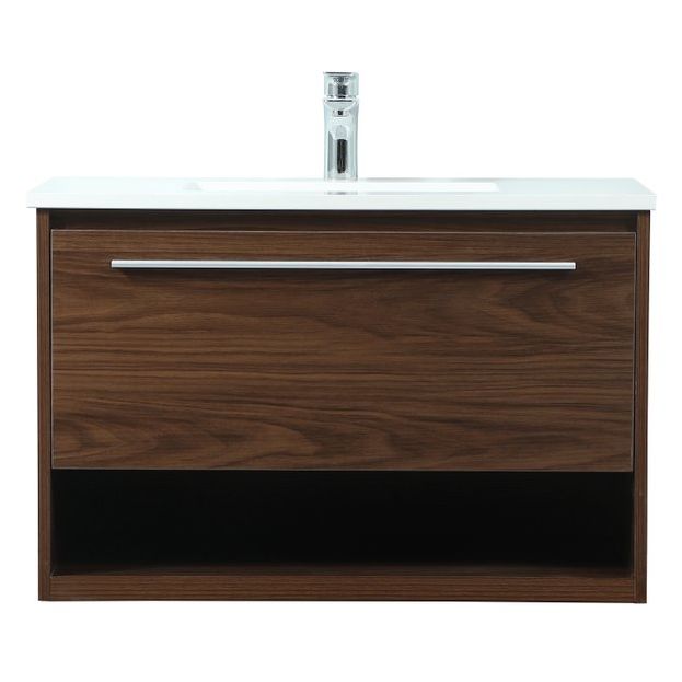VF43530MWT 30" Single Bathroom Vanity in Walnut