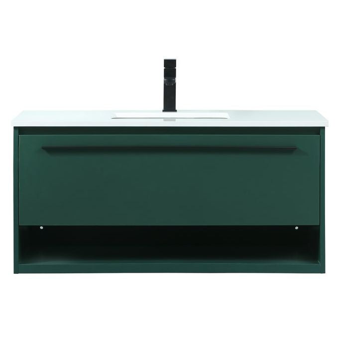 VF43540MGN 40" Single Bathroom Vanity in Green
