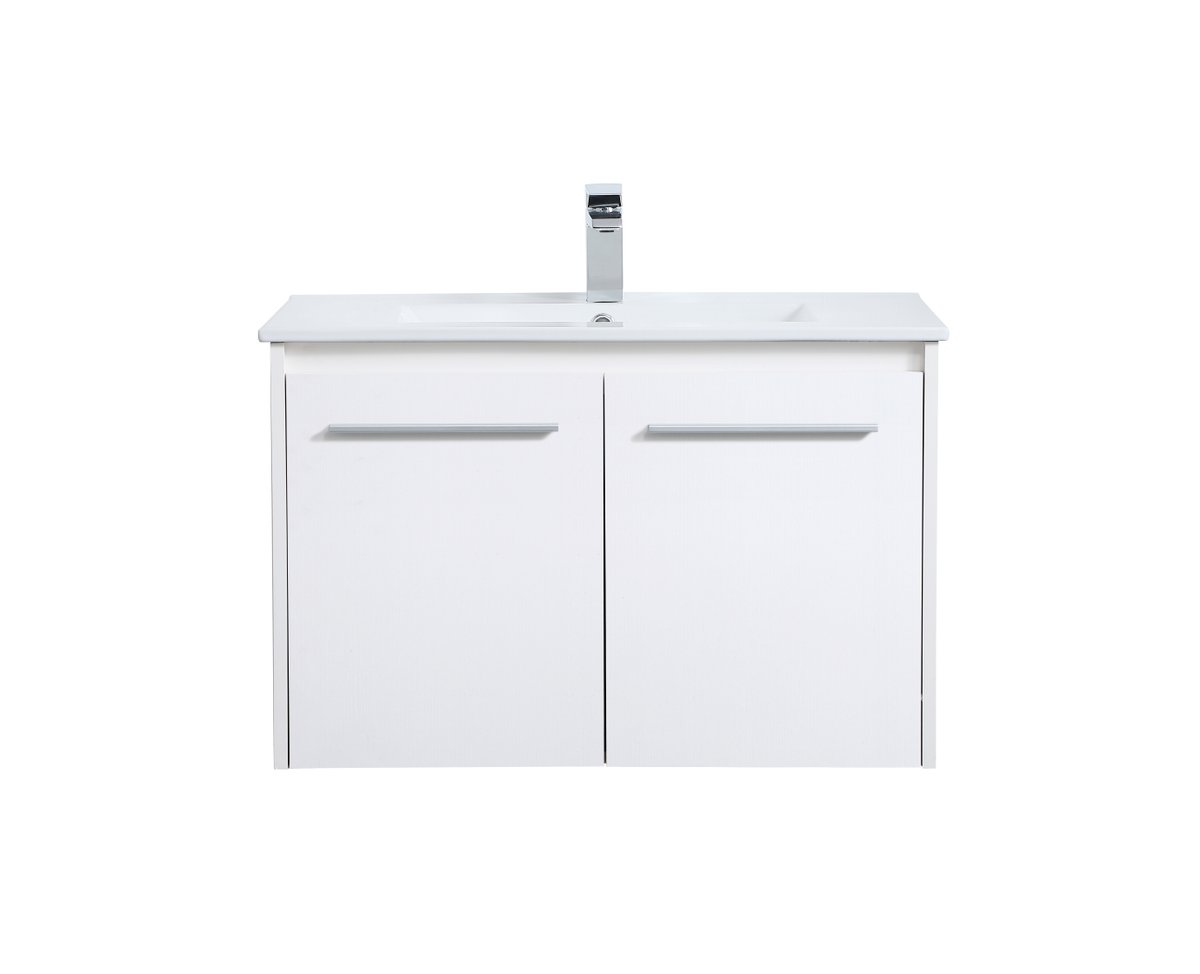 VF44030WH 30" Single Bathroom Floating Vanity in White
