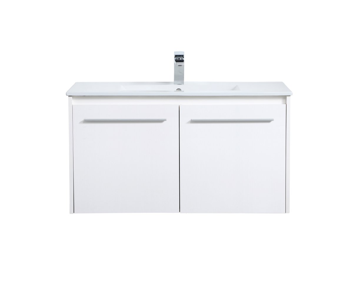 VF44036WH 36" Single Bathroom Floating Vanity in White