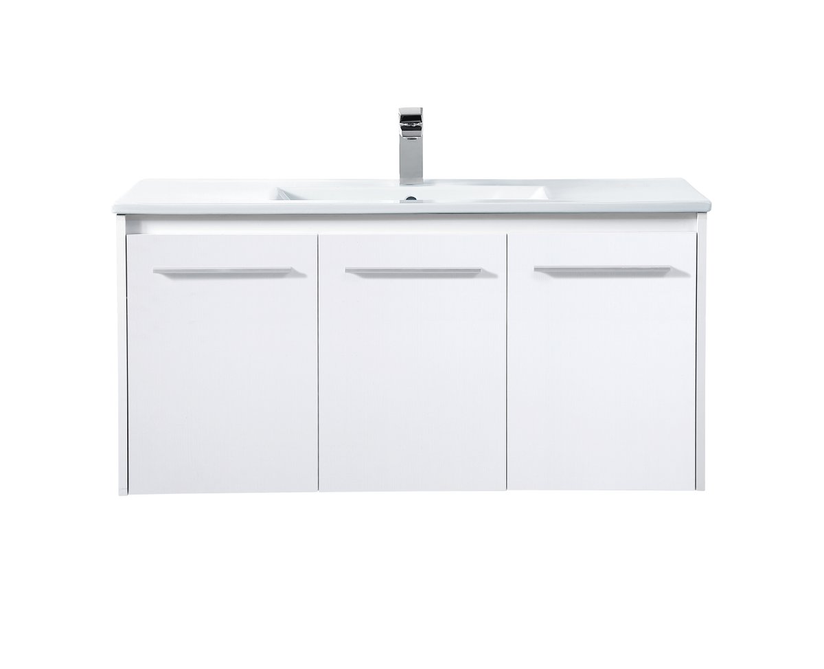VF44040WH 40" Single Bathroom Floating Vanity in White