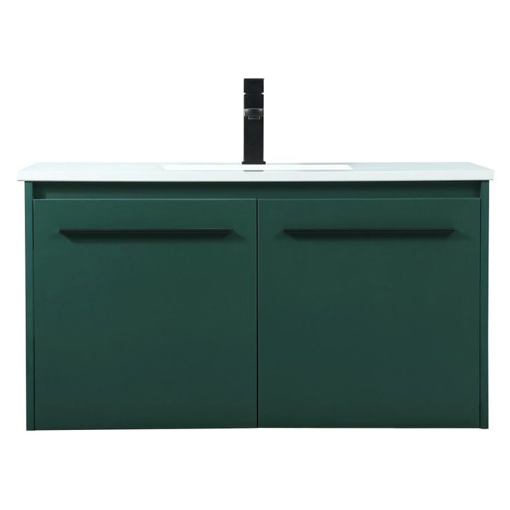 VF44536MGN 36" Single Bathroom Vanity in Green