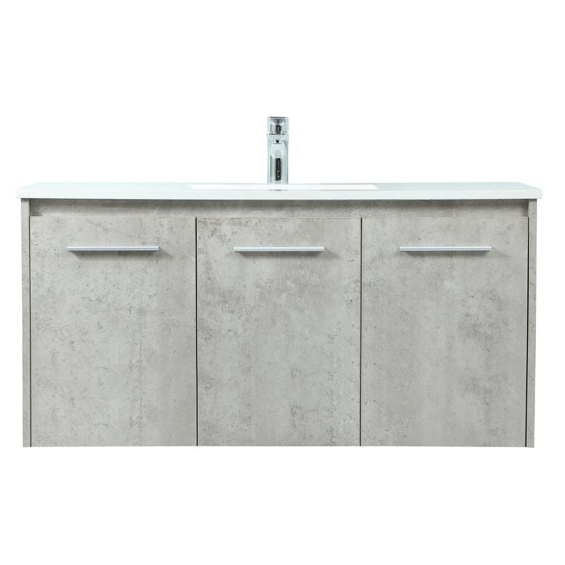 VF44540MCG 40" Single Bathroom Vanity in Concrete Grey