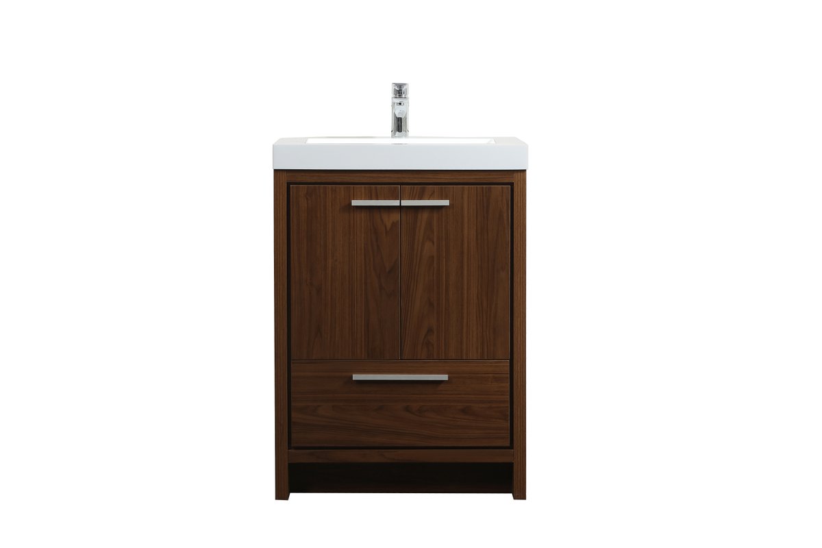 VF46024MWT 24" Single Bathroom Vanity in Walnut