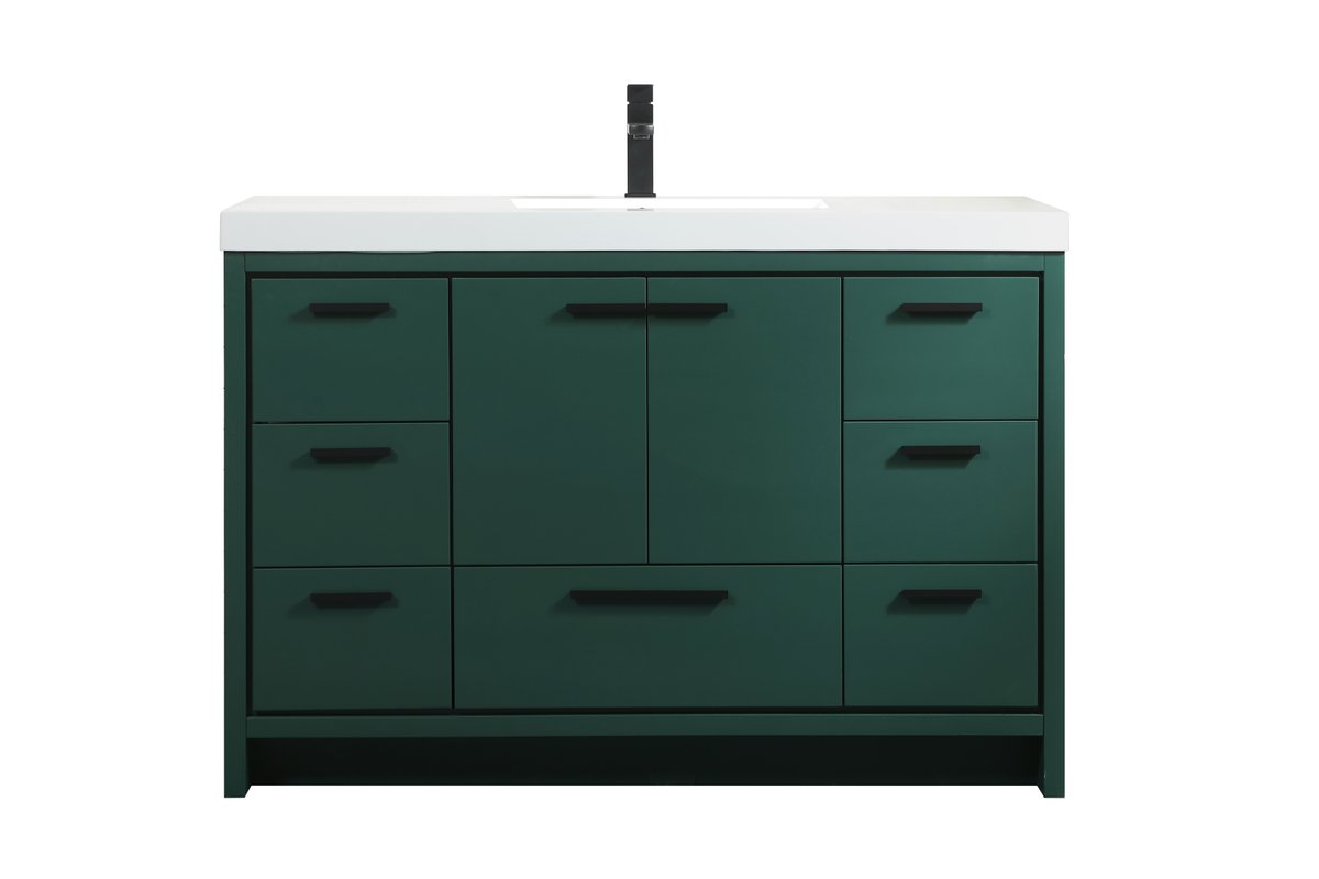 VF46048MGN 48" Single Bathroom Vanity in Green