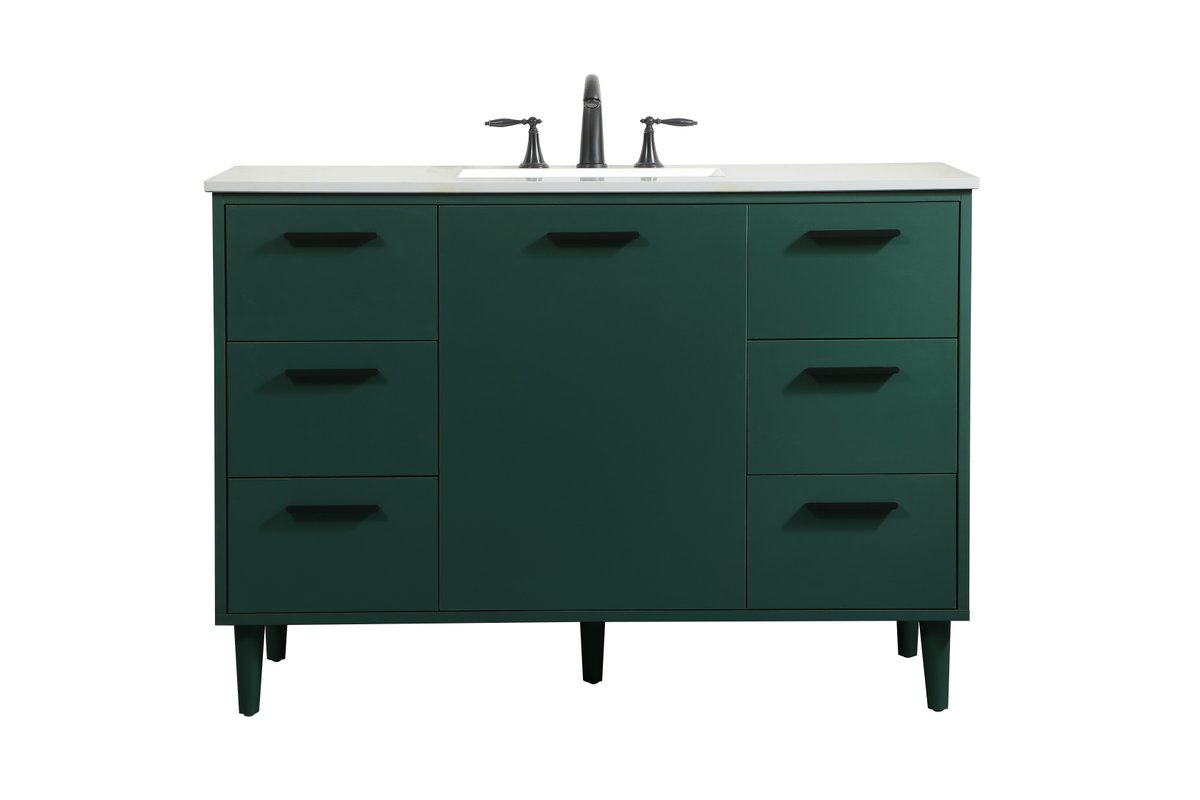 VF47048MGN 48" Bathroom Vanity in Green