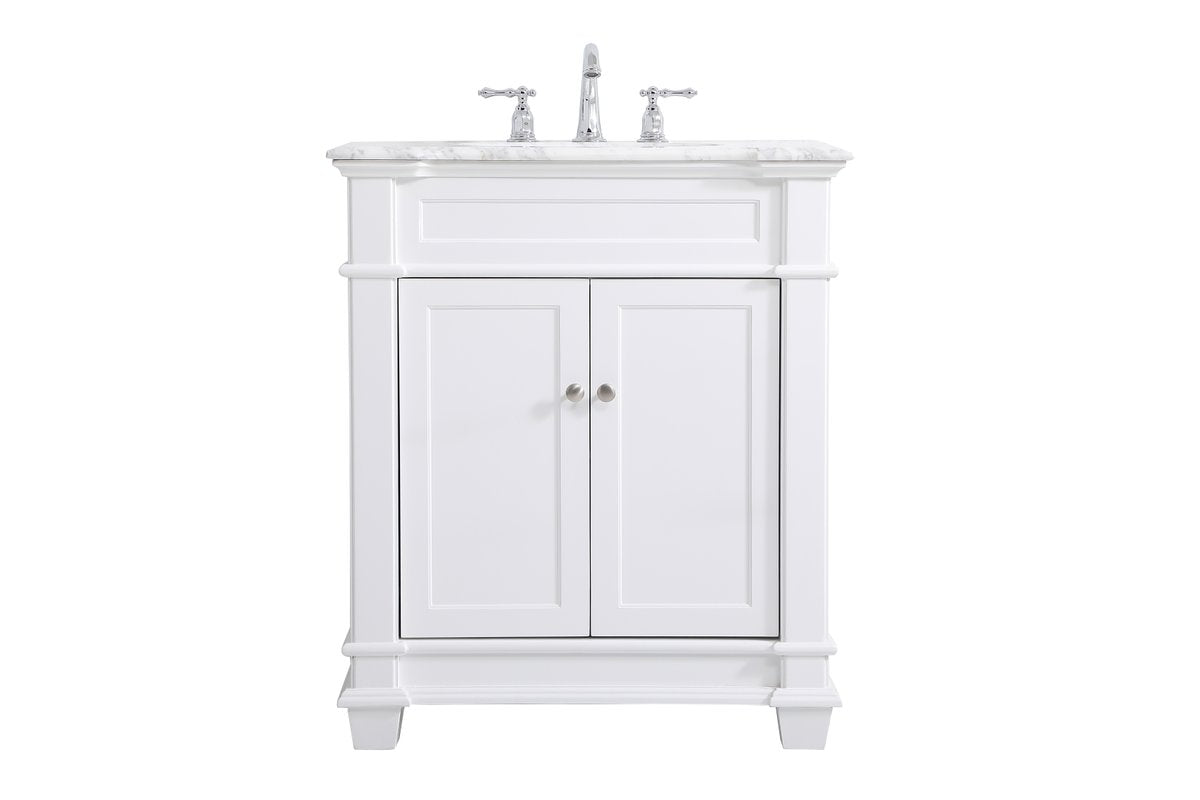 VF50030WH 30" Single Bathroom Vanity Set in White