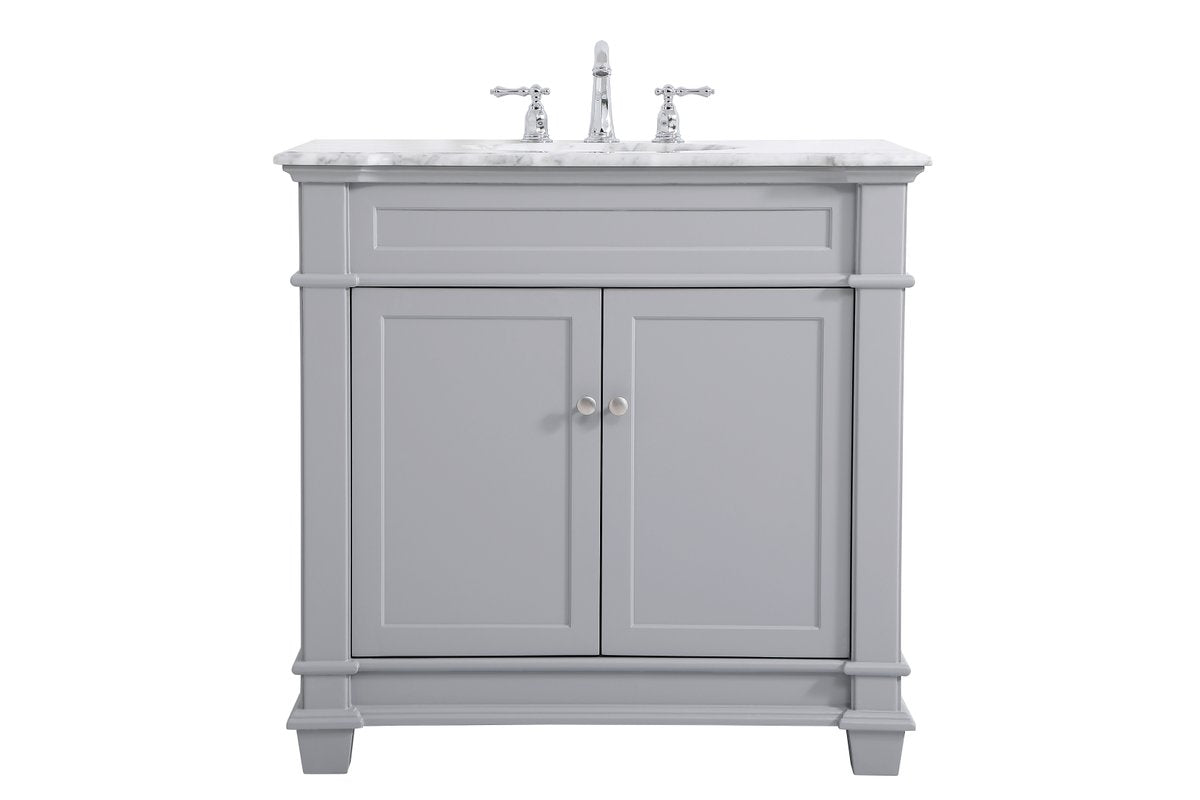 VF50036GR 36" Single Bathroom Vanity Set in Grey