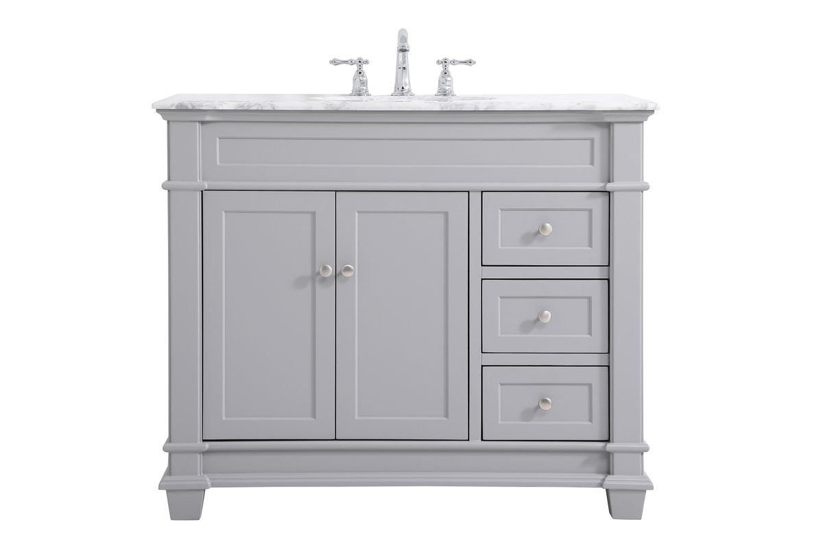 VF50042GR 42" Single Bathroom Vanity Set in Grey