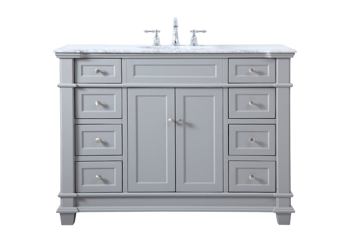 VF50048GR 48" Single Bathroom Vanity Set in Grey