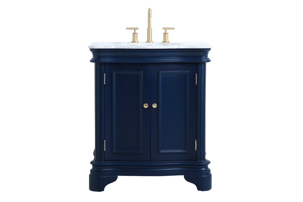 VF52030BL 30" Single Bathroom Vanity Set in Blue