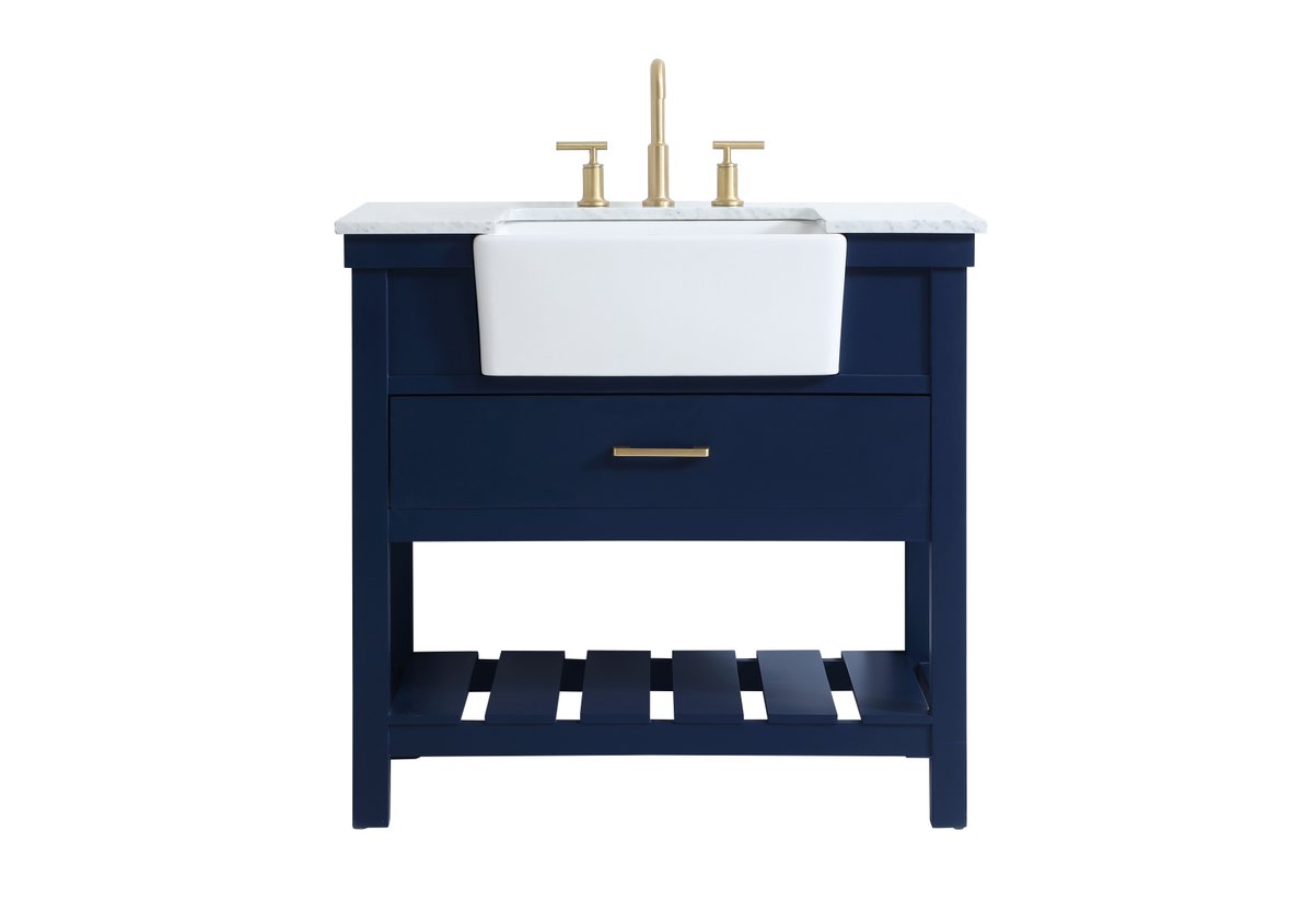 VF60136BL 36" Single Bathroom Vanity in Blue