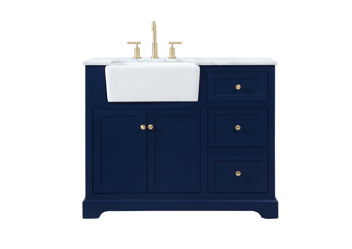 VF60242BL 42" Single Bathroom Vanity in Blue