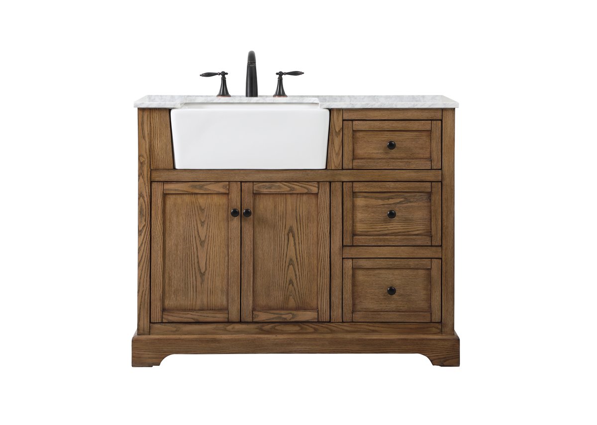 VF60242DW 42" Single Bathroom Vanity in Driftwood