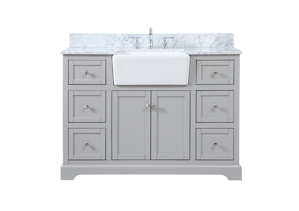 VF60248GR-BS 48" Single Bathroom Vanity in Grey