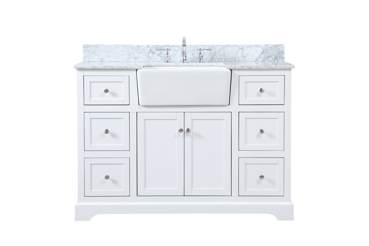 VF60248WH-BS 48" Single Bathroom Vanity in White
