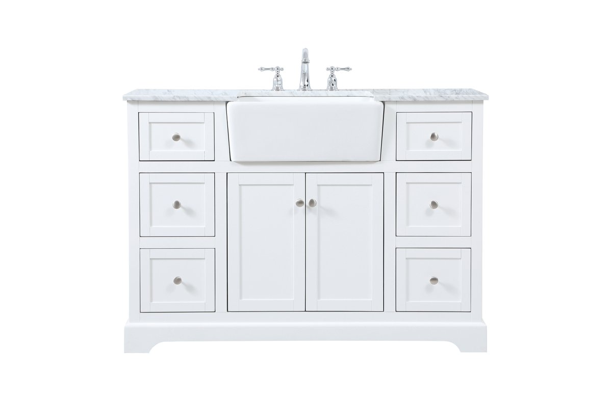 VF60248WH 48" Single Bathroom Vanity in White