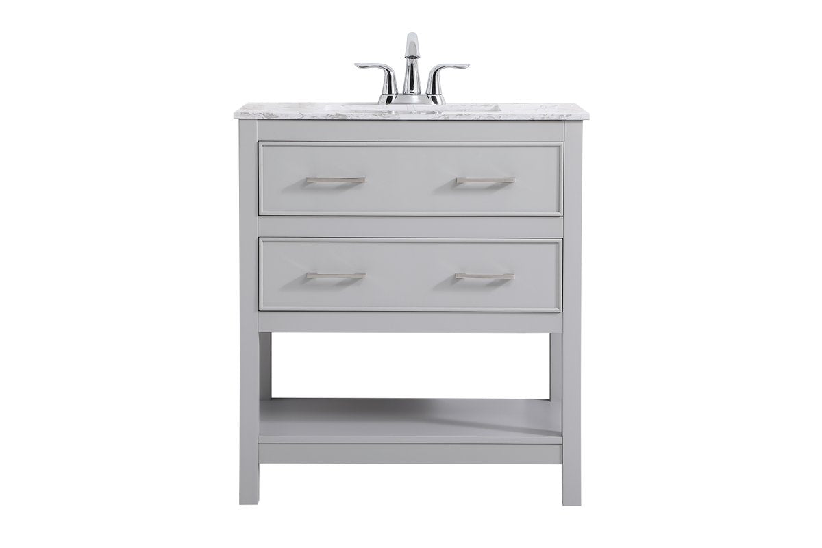VF90130GR 30" Single Bathroom Vanity in Grey